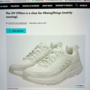 Hoka one on one men’s Clifton M OV